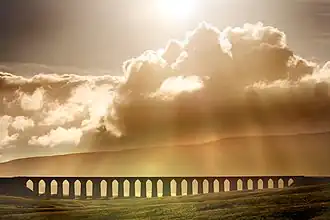 Ribblehead Viaduct in North Yorkshire