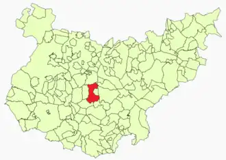 Kaart van Ribera del Fresno