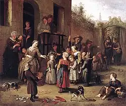 Meikoningin, Richard Brakenburgh, 1700