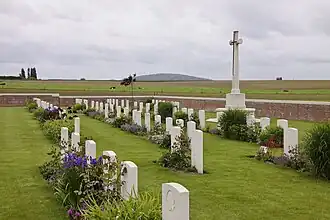 Overzicht van de begraafplaats