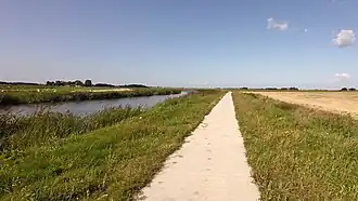 De Ried in westelijke richting, ten noordwesten van Boer