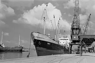 De Riet gemeerd in haar thuishaven, 1978