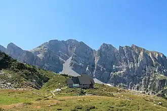 Rifugio Garelli en Punta Marguareis