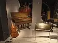Opstelling in het Rijksmuseum met enkele instrumenten van de Scheurleercollectie