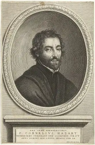 Portret van Cornelius Hazart door Richard Collin, 1677, collectie Rijksmuseum