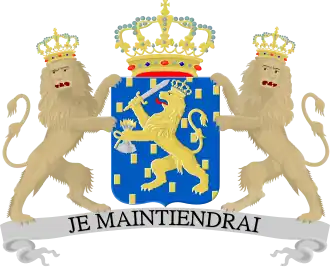 Het gecorrigeerde wapen in 1816 volgens het besluit