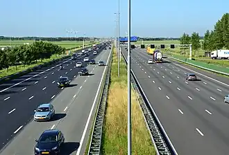 Rijksweg 4 ter hoogte van Hoofddorp