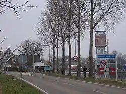 Entree Koudekerk met watertoren Hazerswoude-Rijndijk