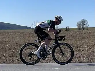 Pedersen tijdens de Ringerike GP in 2023