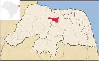 Kaart van Afonso Bezerra