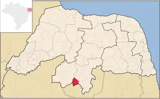 Kaart van Ouro Branco