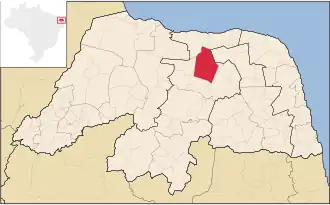 Kaart van Pedro Avelino