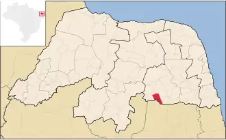 Kaart van São Bento do Trairi