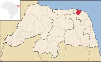 Kaart van São Miguel do Gostoso