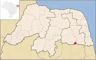 Kaart van Serra de São Bento