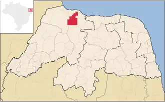 Kaart van Serra do Mel