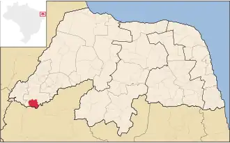 Kaart van Tenente Ananias