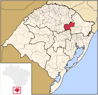 Ligging van de Braziliaanse microregio Guaporé in Rio Grande do Sul