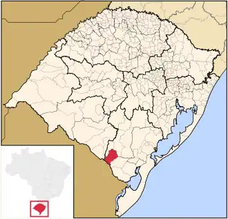 Kaart van Pedras Altas