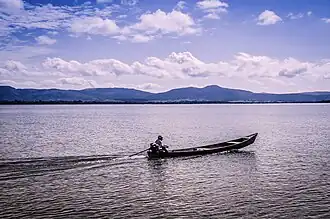 De rivier de Araguaia in de staat Tocantins