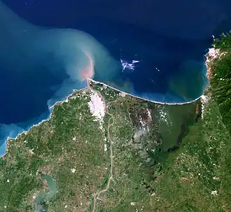 Magdalenadelta, de uitmonding van de Magdalena in de Caribische Zee