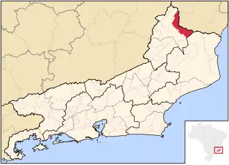 Kaart van Bom Jesus do Itabapoana