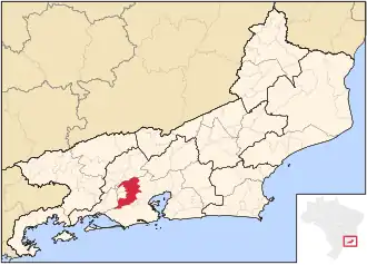 Kaart van Nova Iguaçu