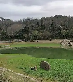 Lage waterstand in de Dão