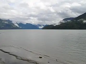 De Skeena nabij de monding