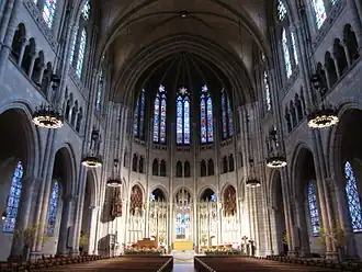 interieur van de Riverside Church