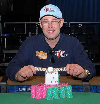 Hollink tijdens de World Series of Poker 2008