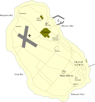 Kaart van Robbeneiland