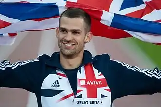 Grabarz viert zijn overwinning op de EK van 2012, Helsinki