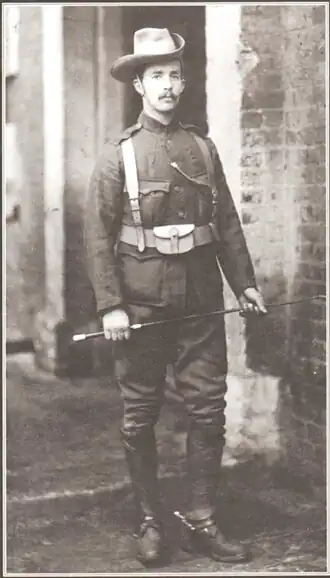 Childers in uniform van de City Imperial Volunteers, 1899