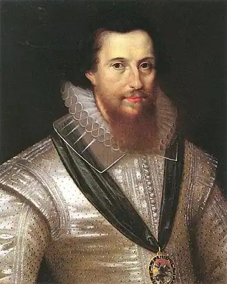 Robert Devereux, Earl of Essex, studio van Marcus Gerards c. 1596
