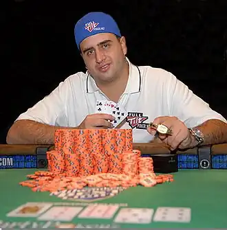 Mizrachi tijdens de World Series of Poker 2007