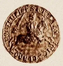 Het zegel van Robert VII van Auvergne.