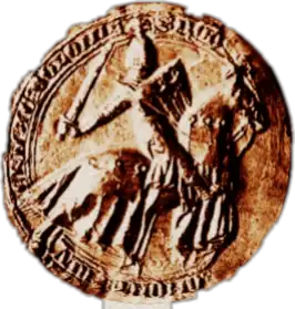 Het zegel van Robert VI van Auvergne.