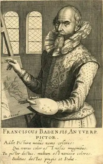 Ets portert van Frans Badens II door Robert Willemsz. de Baudous