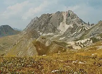 oostzijde van de Rocca la Meia