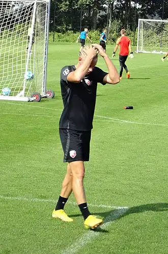 Shein op een training van FC Utrecht (2022)