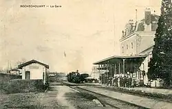 Station Rochechouart rond 1910.
