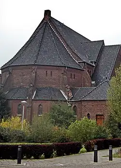 Koorpartij vanaf de Sint Rochusstraat