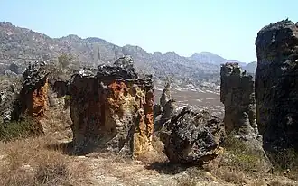 Grillige rotsformaties