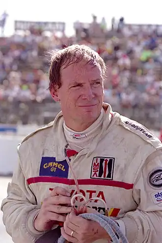 Rocky Moran op de Del Mar Racetrack in 1990.