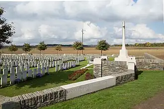 Voorste deel van de begraafplaats