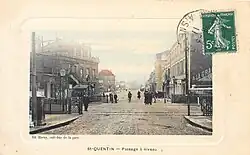 Overweg bij station Rocourt, begin 20e eeuw