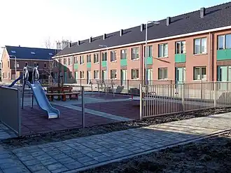 De Parkstraat (het vernieuwde Rode Dorp) in 2012