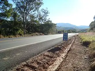 BR-460 bij Carmo de Minas (MG)