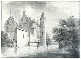 Kasteel Cronesteyn op een tekening van Roelant Roghman